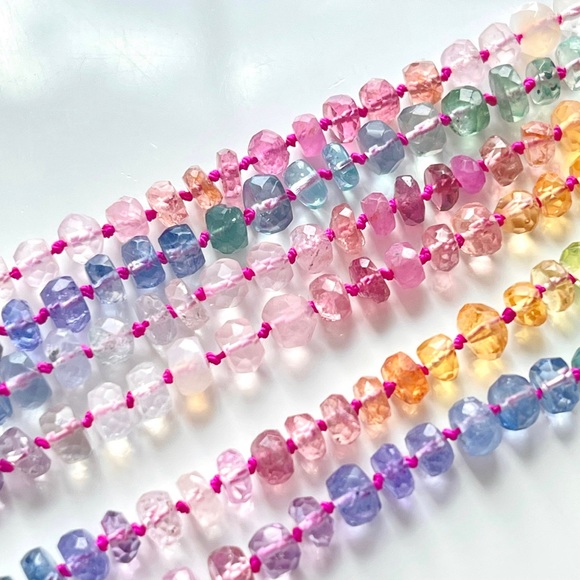 🥳Host pick🥳: Pastel stone necklace with 14kt solid gold sailor clasps necklace - Picture 7 of 8